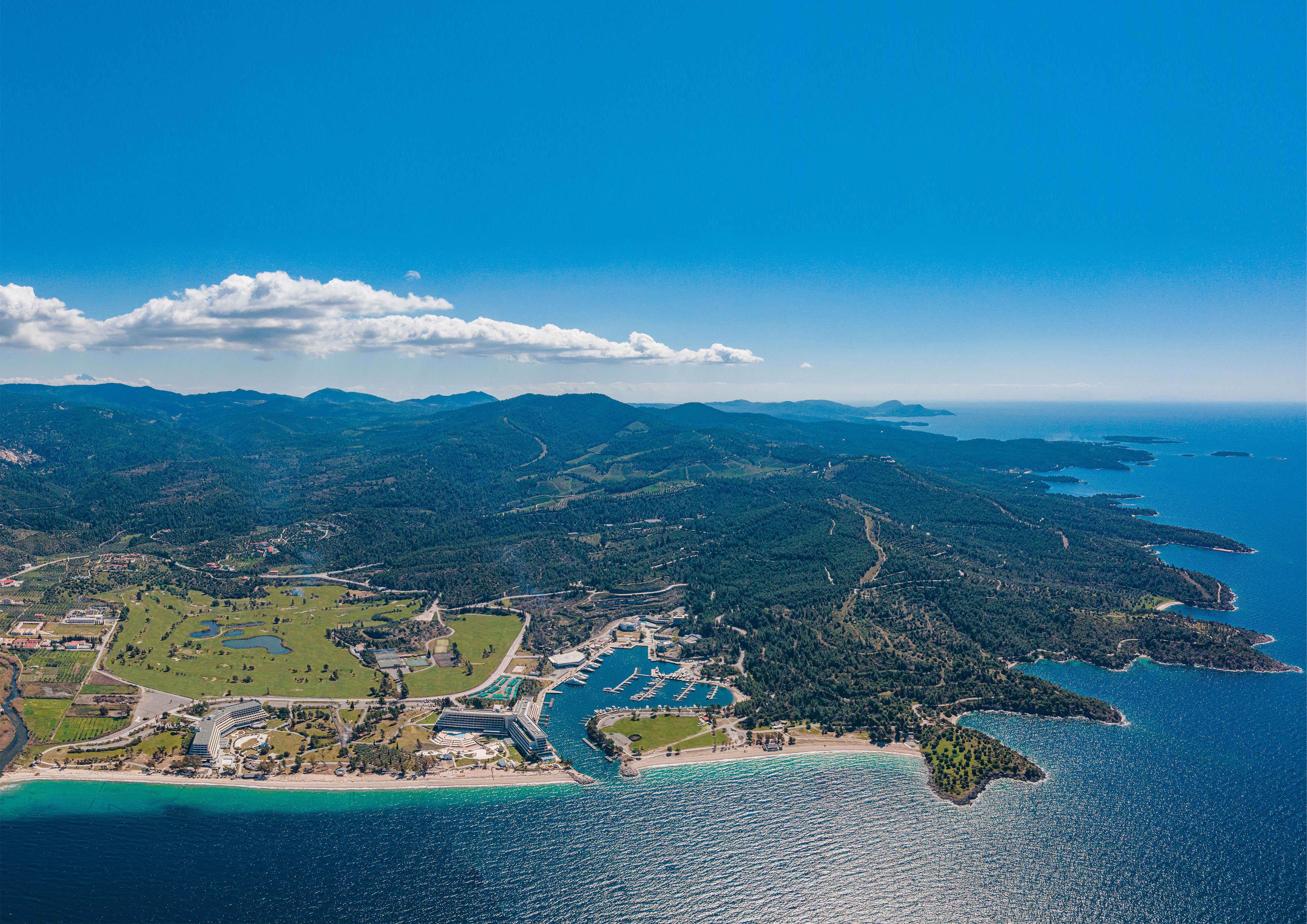 ホテル ポルト カラス メリトン ネオス・マルマラス エクステリア 写真 Aerial view of the port of Rafina